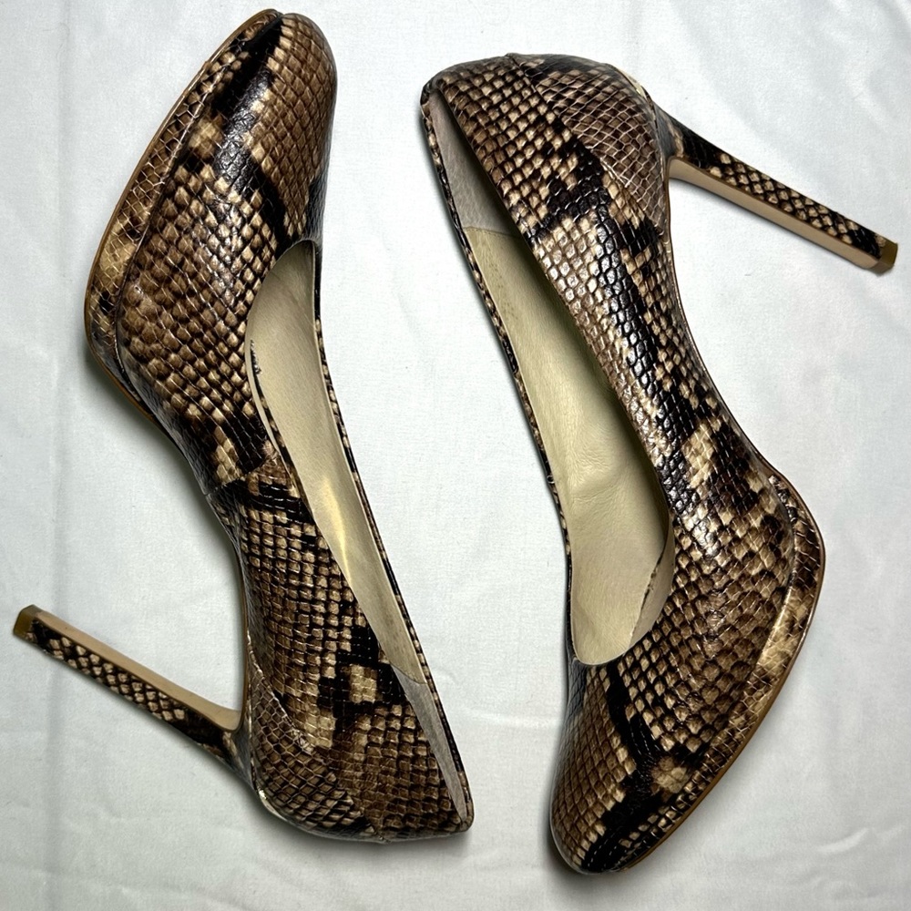 Croc skin Michael Kors high heels